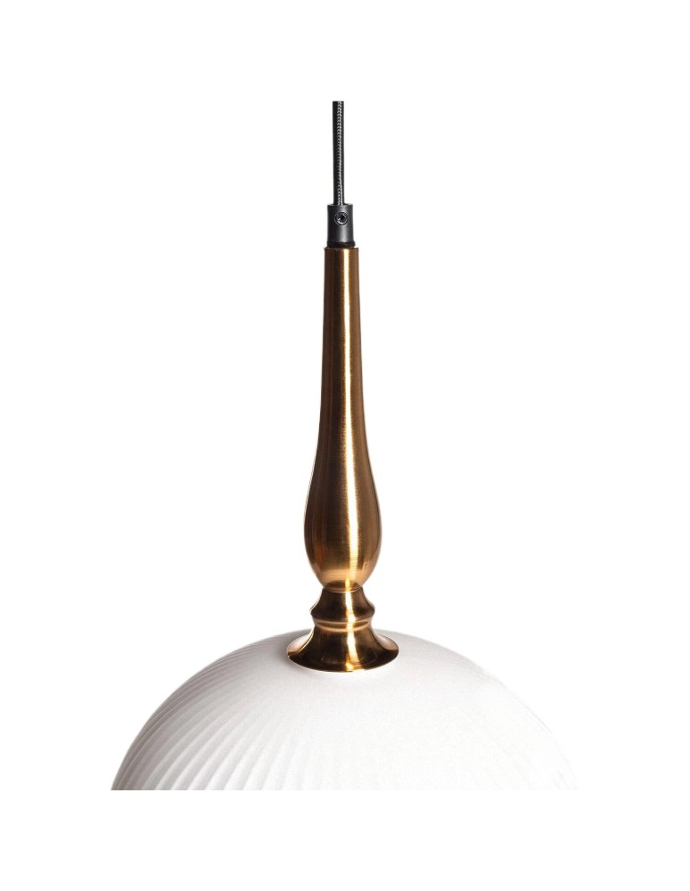 Abruzzo Lampa Wisząca Białe szkło Ø25cm E27 Lucciola ABR-LWLC