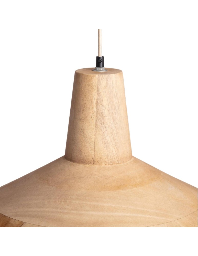 Abruzzo Lampa Wisząca z drewna z mango Ø60cm Vattene ABR-LWV