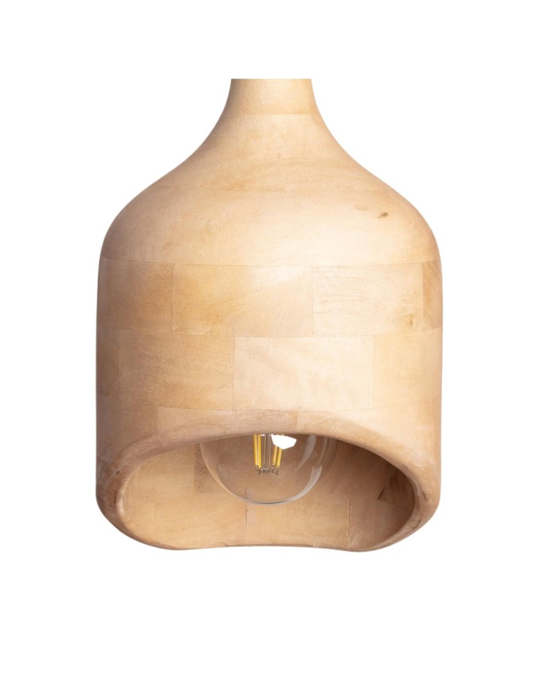 Abruzzo Lampa Wisząca z drewna z mango Ø19cm E27 Fagioli ABR-LWMAN1