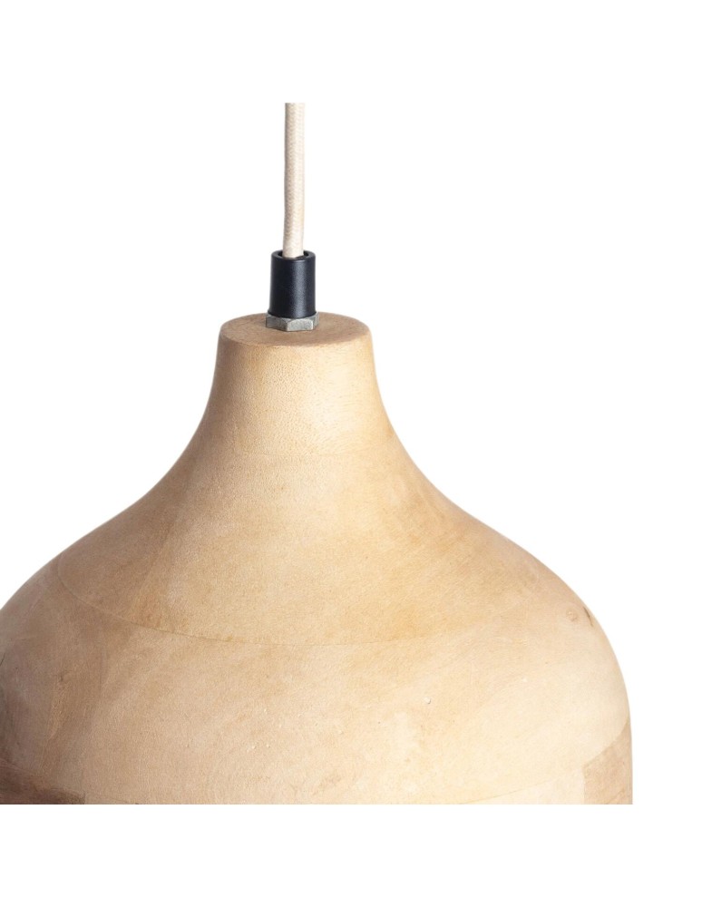 Boho pendant lamps - Abruzzo Mango Wood Pendant Lamp Ø19cm E27 Fagioli ABR-LWMAN1 - product kolory-swiatla.pl 4