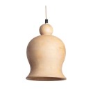Abruzzo Lampa Wisząca z drewna z mango Ø25cm E27 Fagioli ABR-LWMAN2