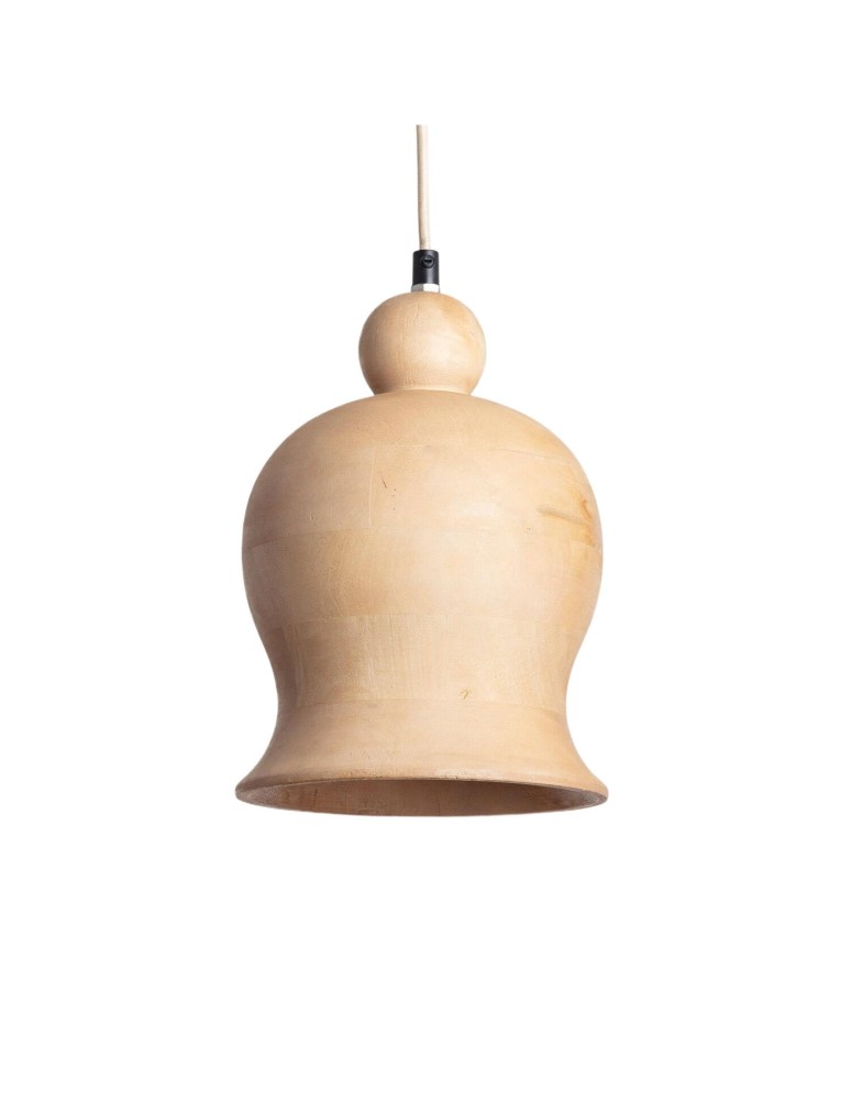 Abruzzo Lampa Wisząca z drewna z mango Ø25cm E27 Fagioli ABR-LWMAN2