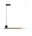 Pendant lamps - Abruzzo Linear Pendant Lamp Black-Gold 88cm 14W Cavalese ABR-LWLCAV-14W - product 1