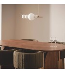 Abruzzo Lampa Wisząca Liniowa Szklana Złota 73cm 10W Cavolo ABR-LWLCAV-10W