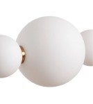 Abruzzo Lampa Wisząca Liniowa Szklana Złota 73cm 10W Cavolo ABR-LWLCAV-10W