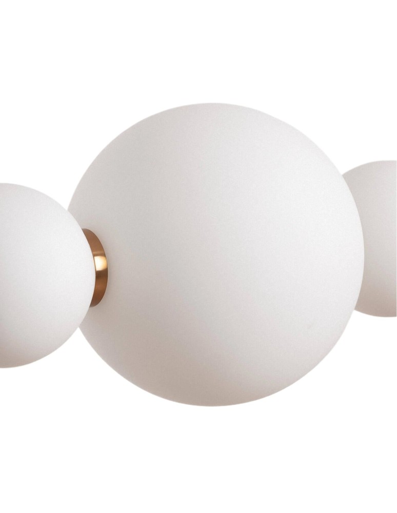 Abruzzo Lampa Wisząca Liniowa Szklana Złota 73cm 10W Cavolo ABR-LWLCAV-10W