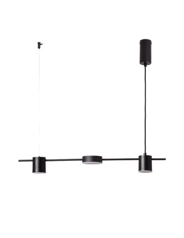 Abruzzo Lampa Wisząca Liniowa Czarna 75cm 18W Gamorra ABR-LWL-GAM18W-C