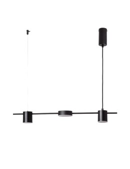 Abruzzo Linear Pendant Lamp Black 75cm 18W Gamorra ABR-LWL-GAM18W-C.