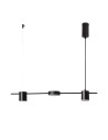 Abruzzo Lampa Wisząca Liniowa Czarna 75cm 18W Gamorra ABR-LWL-GAM18W-C