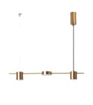 Pendant lamps - Abruzzo Linear Pendant Lamp 75cm 18W Gold Gamorra ABR-LWL-GAM18W-Z - product 1