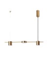 View Abruzzo Linear Pendant Lamp 75cm 18W Gold Gamorra ABR-LWL-GAM18W-Z