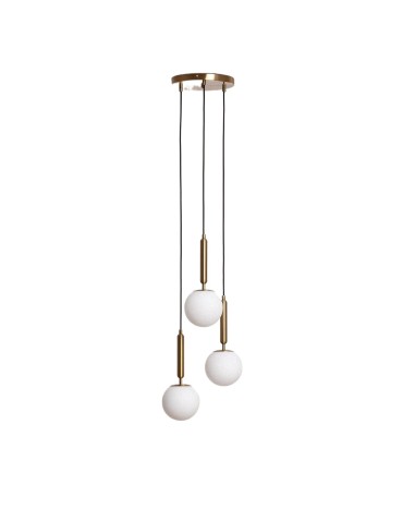 Abruzzo Glass Pendant Lamp Gold 3xE27 Palazzo ABR-LWPAL-3XE27.