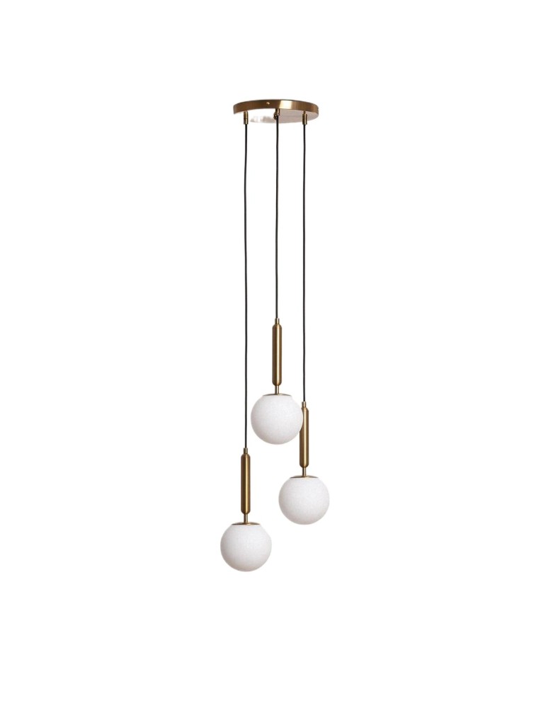 Pendant lamps - Abruzzo Glass Pendant Lamp Gold 3xE27 Palazzo ABR-LWPAL-3XE27. - product kolory-swiatla.pl 1