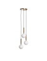 View Abruzzo Glass Pendant Lamp Gold 3xE27 Palazzo ABR-LWPAL-3XE27.