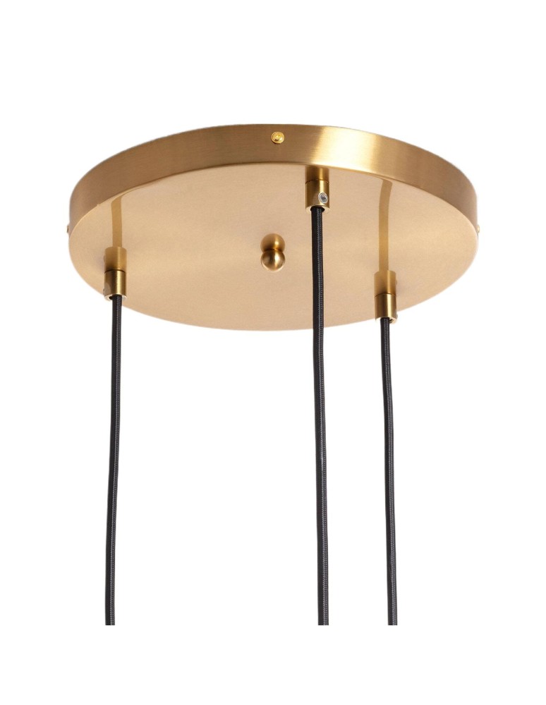 Abruzzo Lampa Wisząca Szklana Złota 3xE27 Palazzo ABR-LWPAL-3XE27