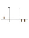 View Abruzzo Modern Gold 120cm GU10 Cazzata Linear Pendant Lamp ABR-LWL-CAZZ-Z