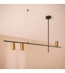 Abruzzo Lampa Wisząca Liniowa Nowoczesna Złota 120cm GU10 Cazzata ABR-LWL-CAZZ-Z