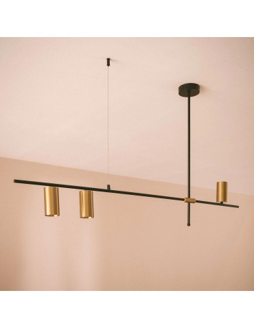 Abruzzo Modern Gold 120cm GU10 Cazzata Linear Pendant Lamp ABR-LWL-CAZZ-Z - product 2