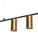 Abruzzo Lampa Wisząca Liniowa Nowoczesna Złota 120cm GU10 Cazzata ABR-LWL-CAZZ-Z