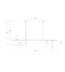 Abruzzo Lampa Wisząca Liniowa Nowoczesna Złota 120cm GU10 Cazzata ABR-LWL-CAZZ-Z