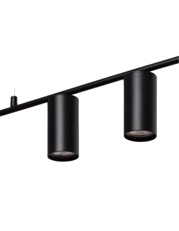 Abruzzo Lampa Wisząca Liniowa Nowoczesna Czarna 120cm Gu10 Cazzata ABR-LWL-CAZZ-B