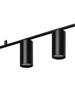 Abruzzo Modern Linear Pendant Lamp Black 120cm Gu10 Cazzata ABR-LWL-CAZZ-B