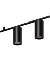 View Abruzzo Modern Linear Pendant Lamp Black 120cm Gu10 Cazzata ABR-LWL-CAZZ-B