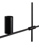 Abruzzo Lampa Wisząca Liniowa Nowoczesna Czarna 120cm Gu10 Cazzata ABR-LWL-CAZZ-B