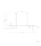 Abruzzo Lampa Wisząca Liniowa Nowoczesna Czarna 120cm Gu10 Cazzata ABR-LWL-CAZZ-B