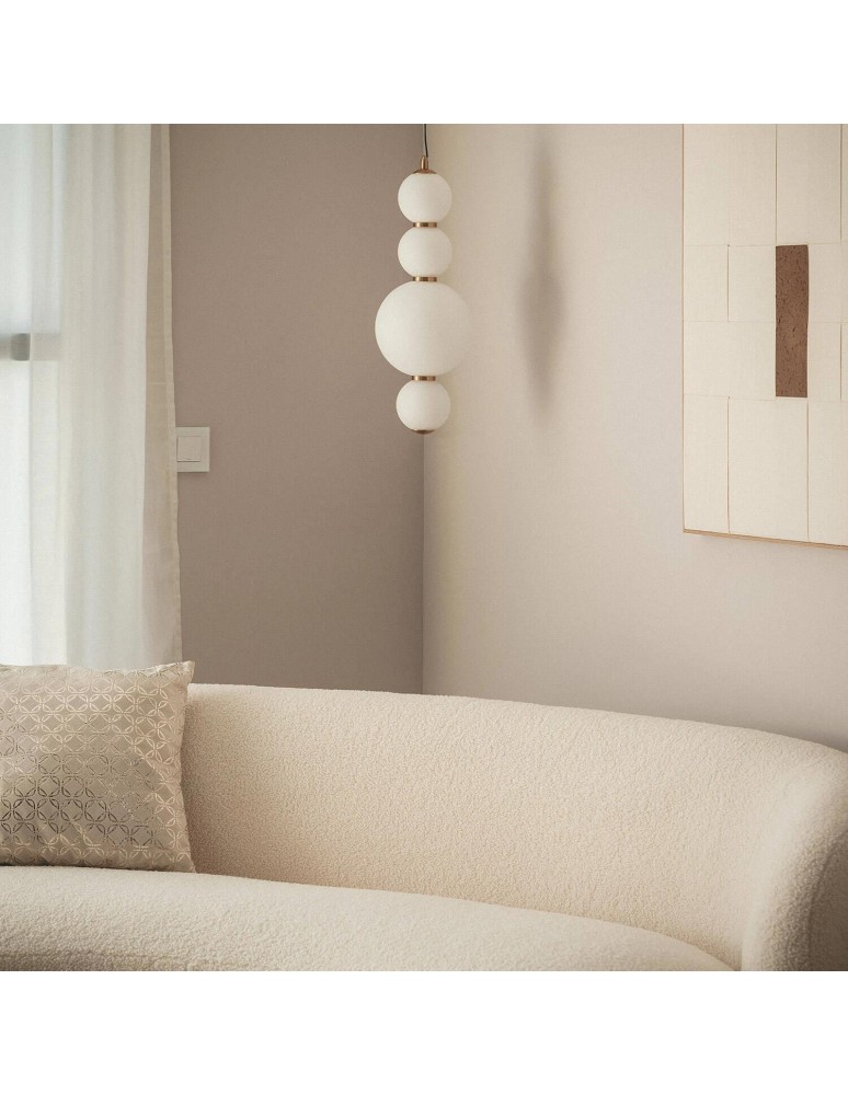 Pendant lamps - Abruzzo Glass Pendant Lamp Gold Overhang Cavolo ABR-LW-CAV - product kolory-swiatla.pl 2