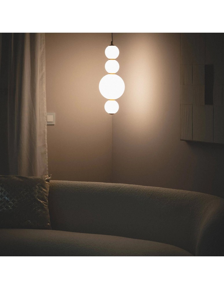 Abruzzo Lampa Wisząca Szklana Złota Zwis Cavolo ABR-LW-CAV