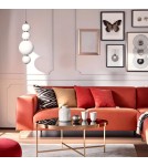 Abruzzo Lampa Wisząca Szklana Złota Zwis Cavolo ABR-LW-CAV