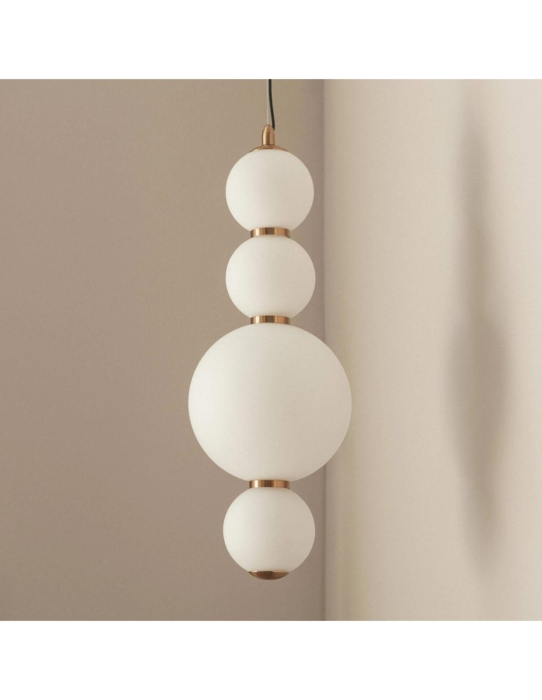 Pendant lamps - Abruzzo Glass Pendant Lamp Gold Overhang Cavolo ABR-LW-CAV - product kolory-swiatla.pl 5
