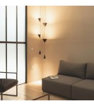 Abruzzo Lampa Wisząca Czarna Nowoczesna 13W Questura ABR-LW-QST-13W