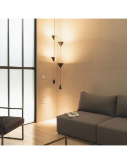 Abruzzo Lampa Wisząca Czarna Nowoczesna 13W Questura ABR-LW-QST-13W - produkt 2