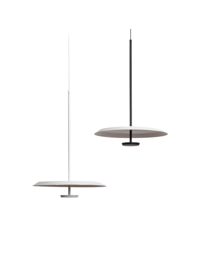 Pendant lamps - Abruzzo Round White Ø40cm 10W Rotonde Pendant Lamp ABR-LWO-RTO-10W-B - product kolory-swiatla.pl 2