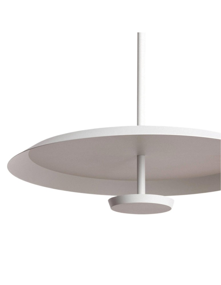 Pendant lamps - Abruzzo Round White Ø40cm 10W Rotonde Pendant Lamp ABR-LWO-RTO-10W-B - product kolory-swiatla.pl 4