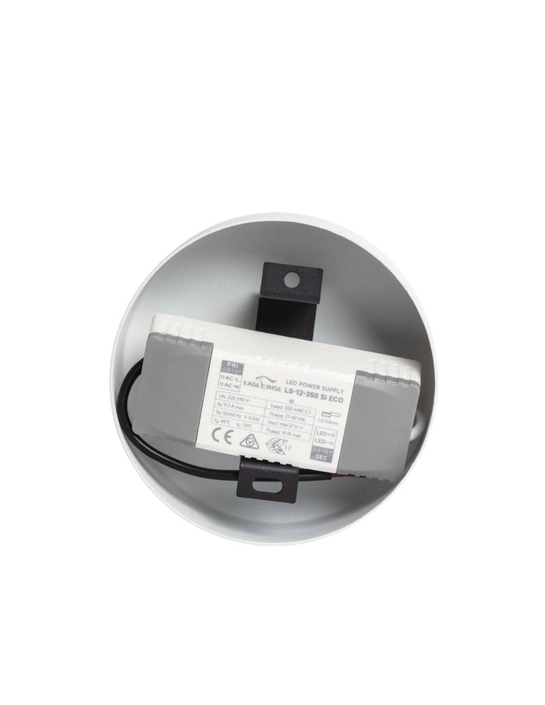 Abruzzo Lampa Wisząca okrągła Biała Ø40cm 10W Rotonde ABR-LWO-RTO-10W-B