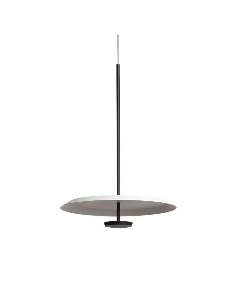 Pendant lamps - Abruzzo Round Pendant Lamp White-Black Ø40cm 10W Rotonde ABR-LWO-RTO-10W-BZ - product kolory-swiatla.pl 1