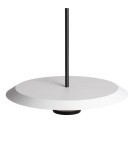 Abruzzo Lampa Wisząca okrągła Biało-czarna Ø40cm 10W Rotonde ABR-LWO-RTO-10W-BZ