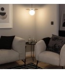 Pendant lamps - Abruzzo Black Glass Pendant Lamp E14 Ø40cm Rotonde ABR-LWO-RTO-E14 - product 3