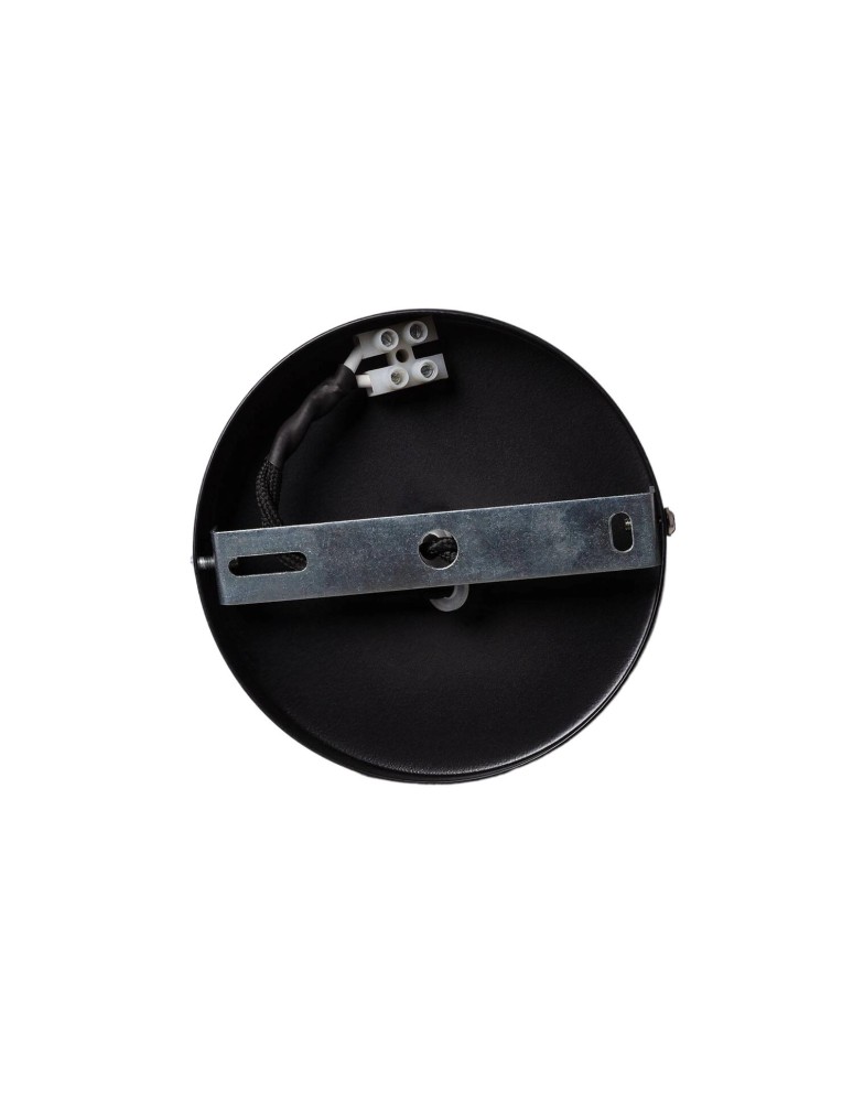 Abruzzo Lampa Wisząca Czarna Szklana E14 Ø40cm Rotonde ABR-LWO-RTO-E14