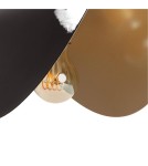 Abruzzo Lampa Wisząca Czarno-złota 40cm E27 Sessanta ABR-LW-SES