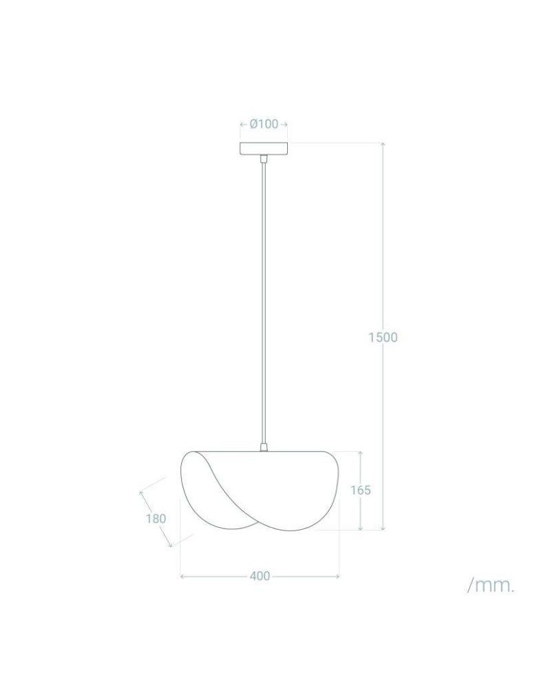 Pendant lamps - Abruzzo Pendant Lamp Black and Gold 40cm E27 Sessanta ABR-LW-SES - product kolory-swiatla.pl 7