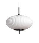 Pendant lamps - Abruzzo Glass Pendant Lamp Black Ø30cm E27 Culaccino ABR-LWS-CUC-C. - product 1