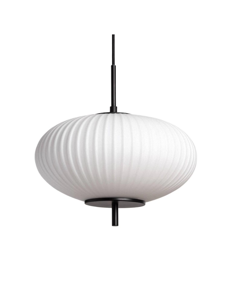Pendant lamps - Abruzzo Glass Pendant Lamp Black Ø30cm E27 Culaccino ABR-LWS-CUC-C. - product kolory-swiatla.pl 1
