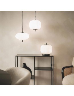 Abruzzo Glass Pendant Lamp Black Ø30cm E27 Culaccino ABR-LWS-CUC-C. - product 2