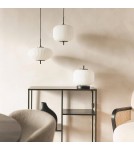 Abruzzo Lampa Wisząca Szklana Czarna Ø30cm E27 Culaccino ABR-LWS-CUC-C