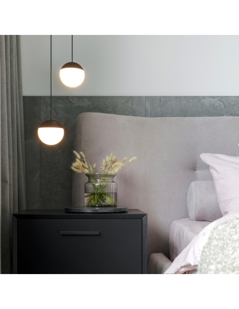 Pendant lamps - Abruzzo Metal Pendant Lamp Black 9W 2700K Mica ABR-LW-MIC-C. - product kolory-swiatla.pl 5