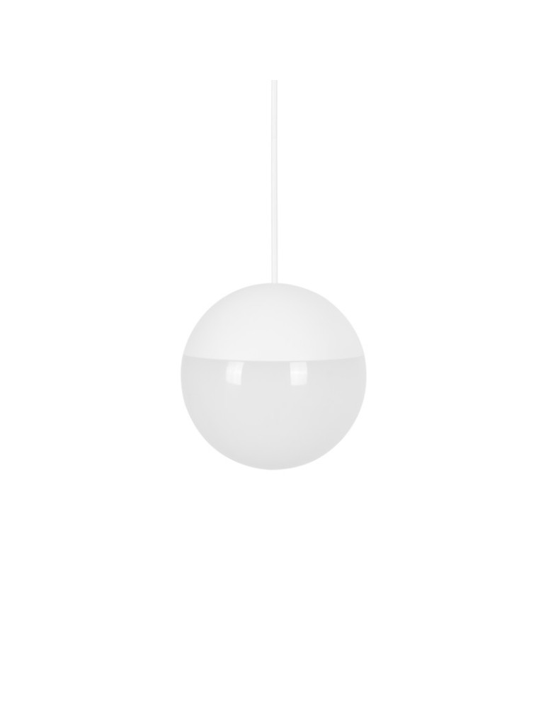 Pendant lamps - Abruzzo Metal Pendant Lamp White 9W 2700K Mica ABR-LW-MIC-B - product kolory-swiatla.pl 1